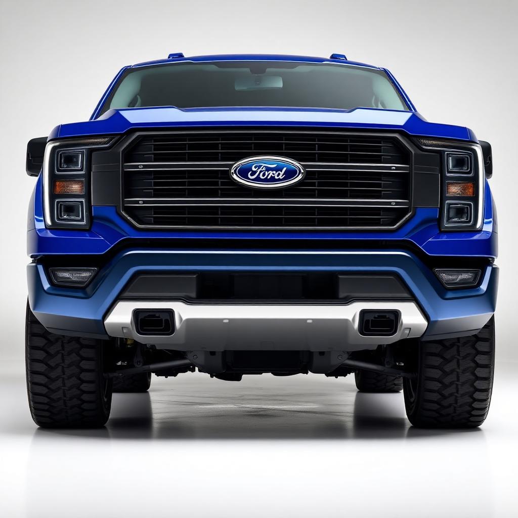 Blue 2022 Ford F-150 Lightning
